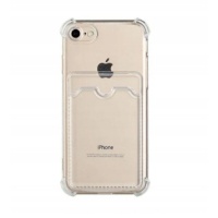 Etui z uchwytem na kartę G-SP do iPhone 7/8/SE (2020/2022) przezroczyste