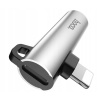 Adapter Hoco audio 3.5 Lightning LS21 Srebrny