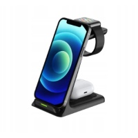 Bezprzewodowa stacja ładująca SiGN 3w1 15 W-czarna