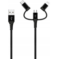 Andersson Kabel 3w1 USB- Lightning/Micro-USB/USB-C