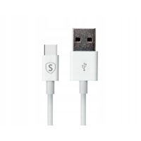Kabel SiGN USB-C do szybkiego ładowania 2,4 A, 1 m - biały