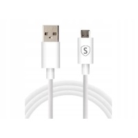 Kabel micro-USB SiGN Samsung Galaxy S6, S7 5V, 2,1A, 1,2m - Biały