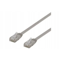 Kabel sieciowy Deltaco Flat Cat6, 7m, szary