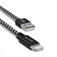 Kabel SiGN Skin Lightning 2.1A,10W, 3m black/white