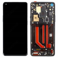 OnePlus 8 Pro Wyświetlacz LCD + Ekran dotykowy + Ramka - 1091100167 Czarny